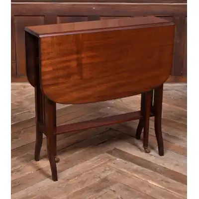 Edwardianischer Mahagoni-Sutherland-Tisch – Antik & Platzsparend