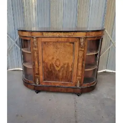 Viktorianische Inlaid- und Ormolu-besetzte Walnuss-Anrichte