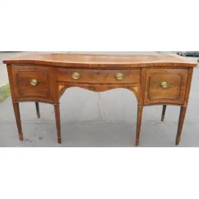 Georgian Large Inlaid Mahogany Sideboard