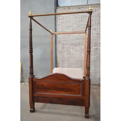 Antikes Himmelbet aus Mahagoni  posterbed 