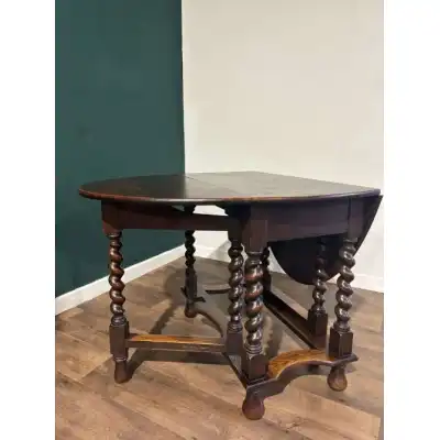 Antiker Klapptisch aus Eichen 'Gateleg table 
