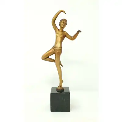 Figur Antik aus Spelter