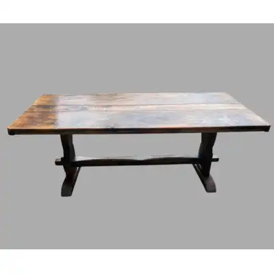 Großer antiker Küchentisch aus Eiche – Refectory Dining Table 20. Jh.