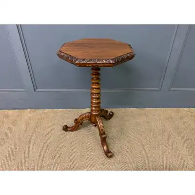 Weintisch antik – achteckige Form, Anglo-Indian um 1870