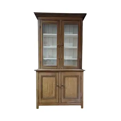 Großer Küchenschrank antik im Landhausstil aus Kiefer