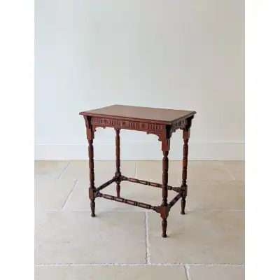 Viktorianischer Konsolentisch antik aus Eiche – Jacobean Revival