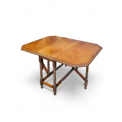 Viktorianischer Klapptisch aus Eiche | Englischer Esstisch für 6–8 Personen