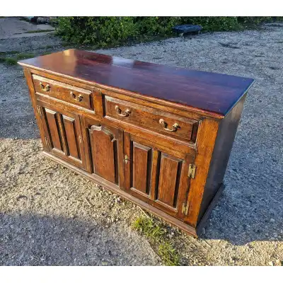 Massives Eichen-Sideboard, Antik um 19. Jahrhundert