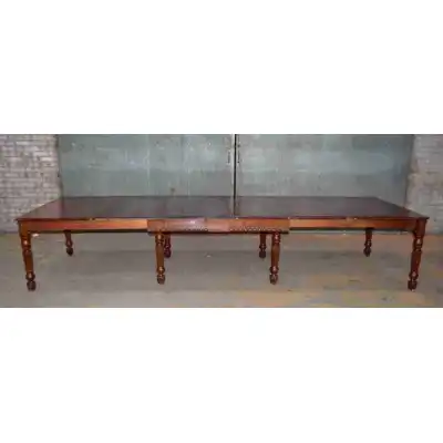 Antiker Regency Esstisch ausziehbar 366 cm Mahagoni Gillows Stil England