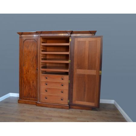 Antiker viktorianischer Breakfront Kleiderschrank Gillow