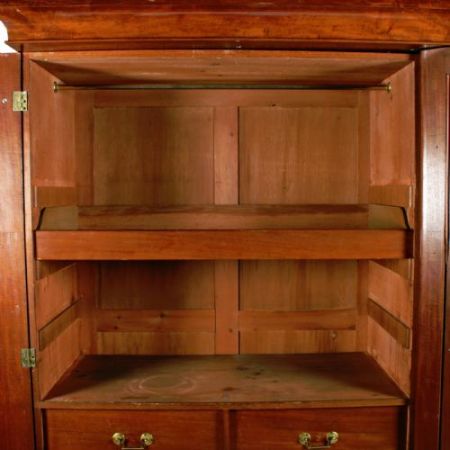 Viktorianischer Mahagoni Kleiderschrank 3 Türen