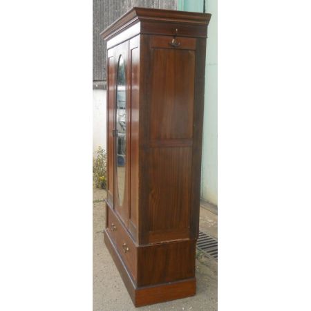 Edwardianischer Mahagoni Kleiderschrank zum Aufhängen
