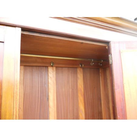 Edwardianischer Mahagoni Kleiderschrank zum Aufhängen