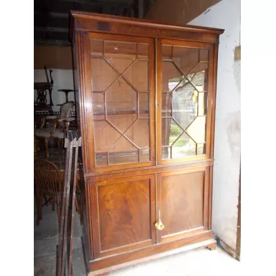Mahagoni Cabinet Vitrine Bücherschrank 19. Jahrhundert