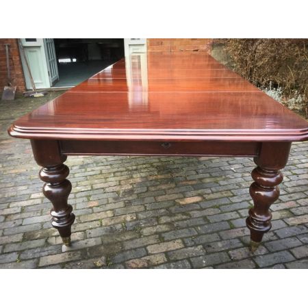 Großer, erweiterbarer Esstisch, viktorianisch,16 Personen