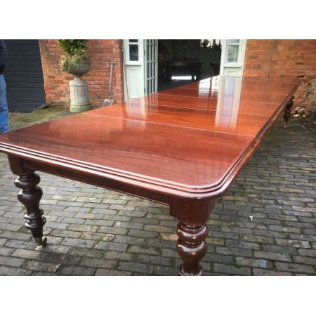 Großer, erweiterbarer Esstisch, viktorianisch,16 Personen