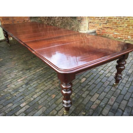 Großer, erweiterbarer Esstisch, viktorianisch,16 Personen