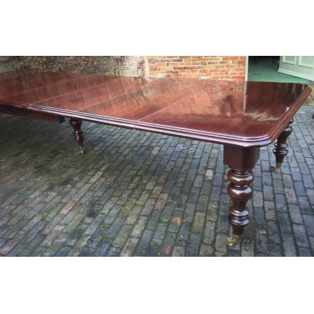 Großer, erweiterbarer Esstisch, viktorianisch,16 Personen