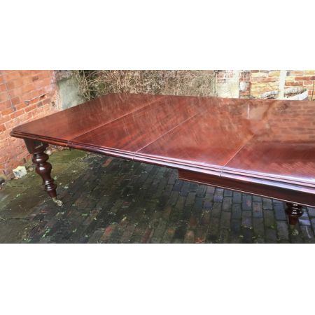 Großer, erweiterbarer Esstisch, viktorianisch,16 Personen