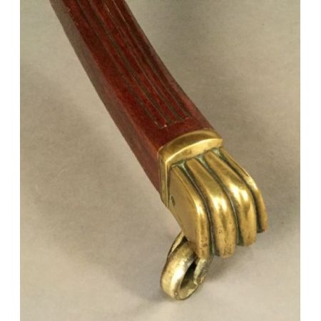 Regency Mahagoni Esstisch Doppelfuß