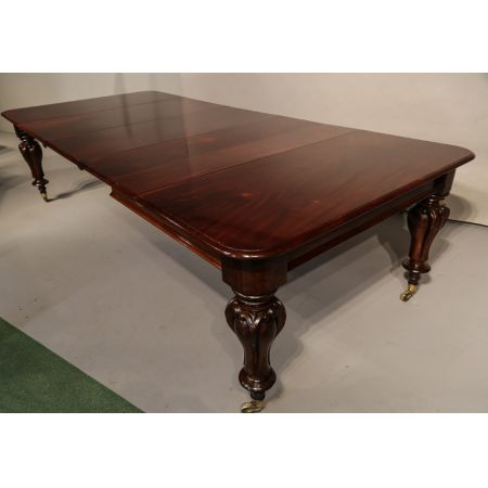 Viktorianischer ausziehbarer Mahagoni Esstisch 12 Personen