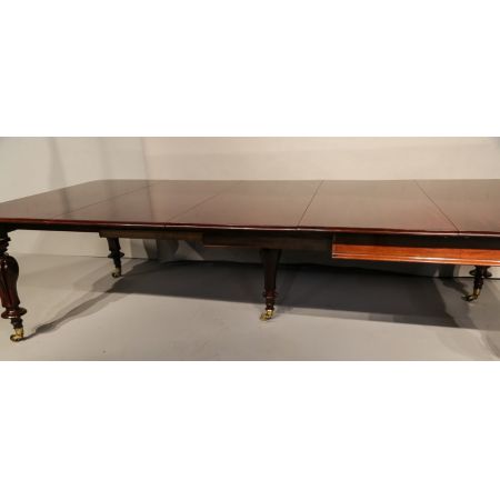 Viktorianischer ausziehbarer Mahagoni Esstisch 12 Personen