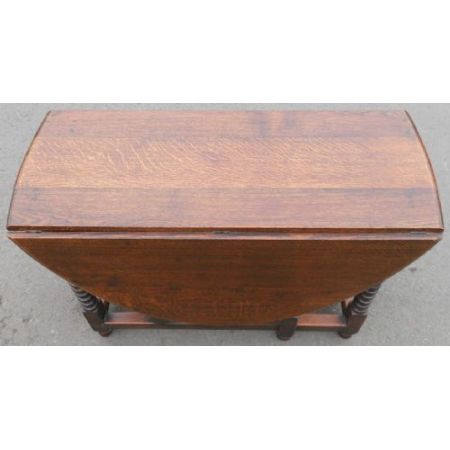 Großer klappbarer Gateleg Esstisch Eiche viktorianisch