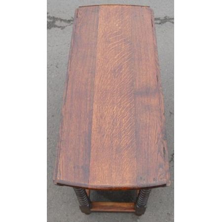 Großer klappbarer Gateleg Esstisch Eiche viktorianisch