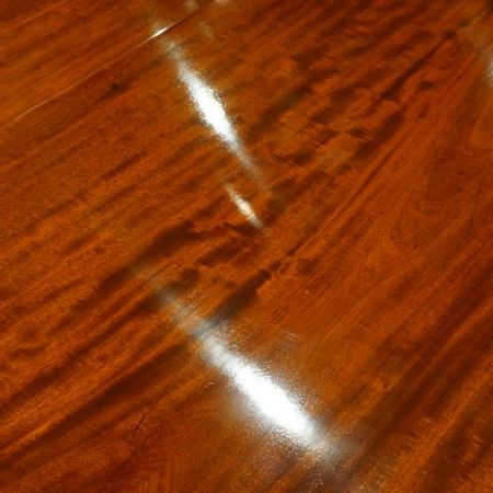 Regency Style Mahagoni Esstisch auf 2 Sockeln, ausziehbar