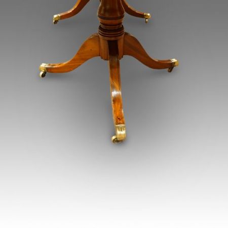 Regency Style Mahagoni Esstisch auf 2 Sockeln, ausziehbar