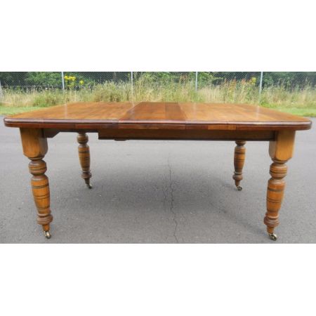 Ausziehbarer Edwardianischer Nussbaum Esstisch