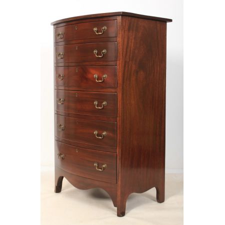 Mahagoni gewölbte Kommode Bow Front chest 