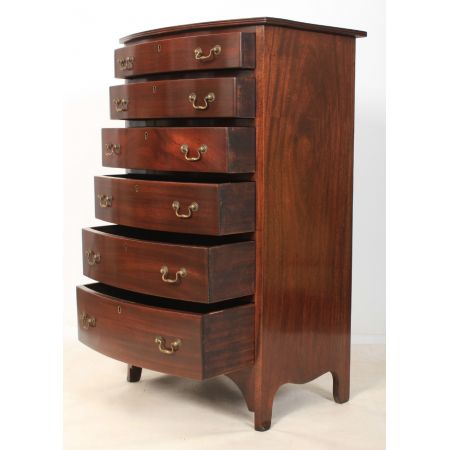 Mahagoni gewölbte Kommode Bow Front chest 