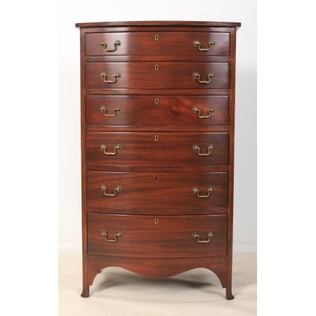 Mahagoni gewölbte Kommode Bow Front chest 