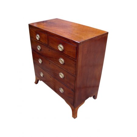 Elegante Mahagoni Kommode Regency Massiv