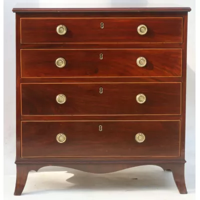 Kleine George III Mahagoni Kommode Original 