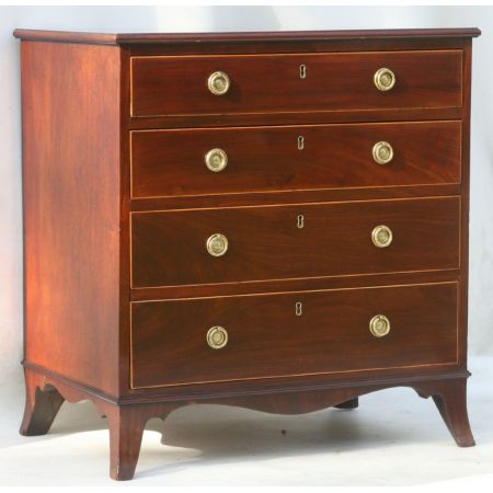 Kleine George III Mahagoni Kommode Original 