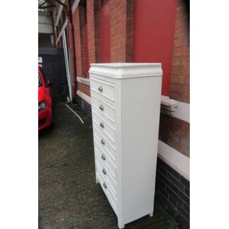 Antike französisch bemalte Kommode  Mahagoni