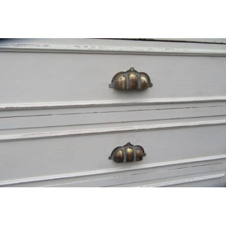 Antike französisch bemalte Kommode  Mahagoni