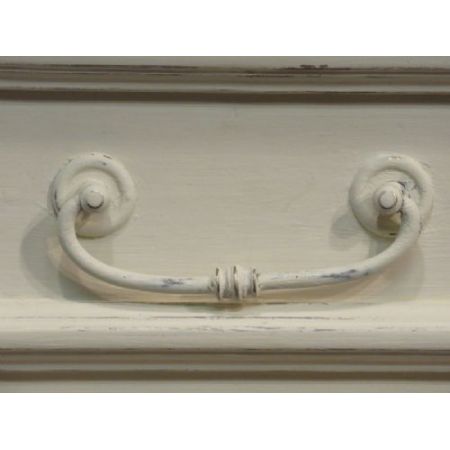 Antike Französische Kommode  Weichholz Cremefarbend