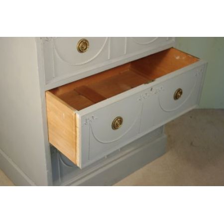 Bemalte Kommode vintagelook 6 Schubladen Schrank