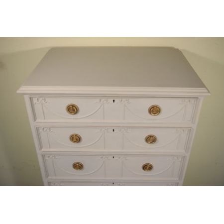 Bemalte Kommode vintagelook 6 Schubladen Schrank