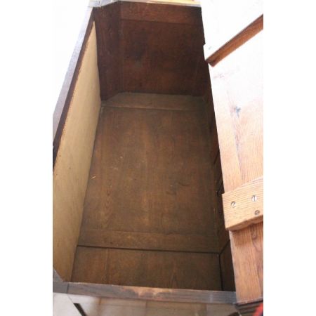 Eiche und Mahagoni Kommode im Stil George III.