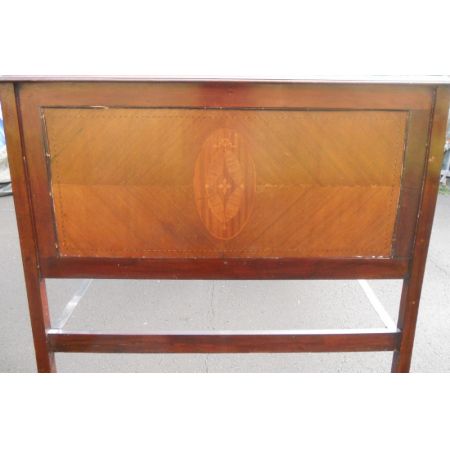 Edwardian Mahagoni Doppelbett 