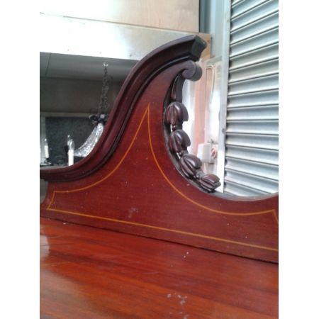 Große Edwardian Glas Vitrine  spätes Edwardian 1890