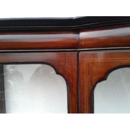 Schöne Edwardianische Mahagoni  Vitrine  Original 