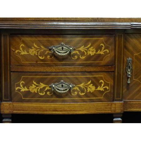 Mahagoni Intarsien Vitrine