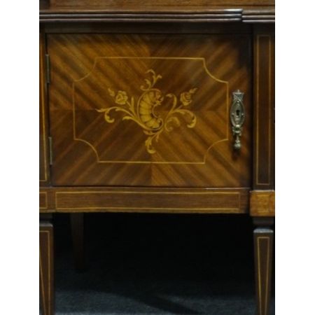 Mahagoni Intarsien Vitrine