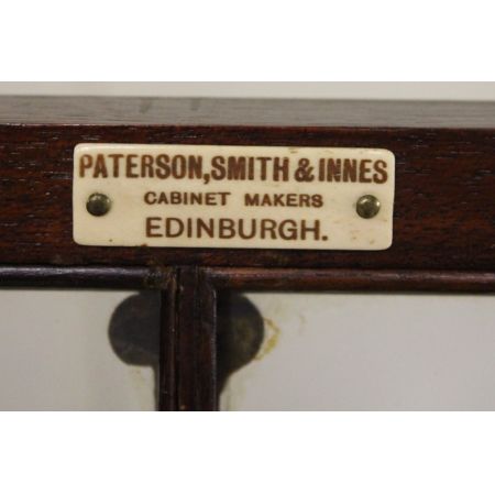 Intarsien Mahagoni Vitrine Edwardian Massivholz