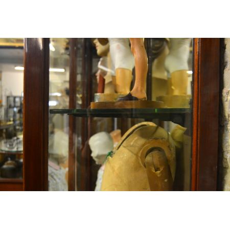 Viktorianische Mahagoni Shop Vitrine